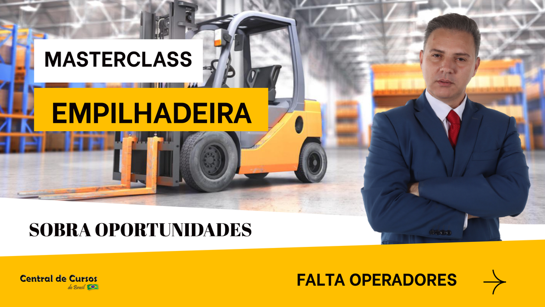 Curso De empilhadeira máquinas pesadas