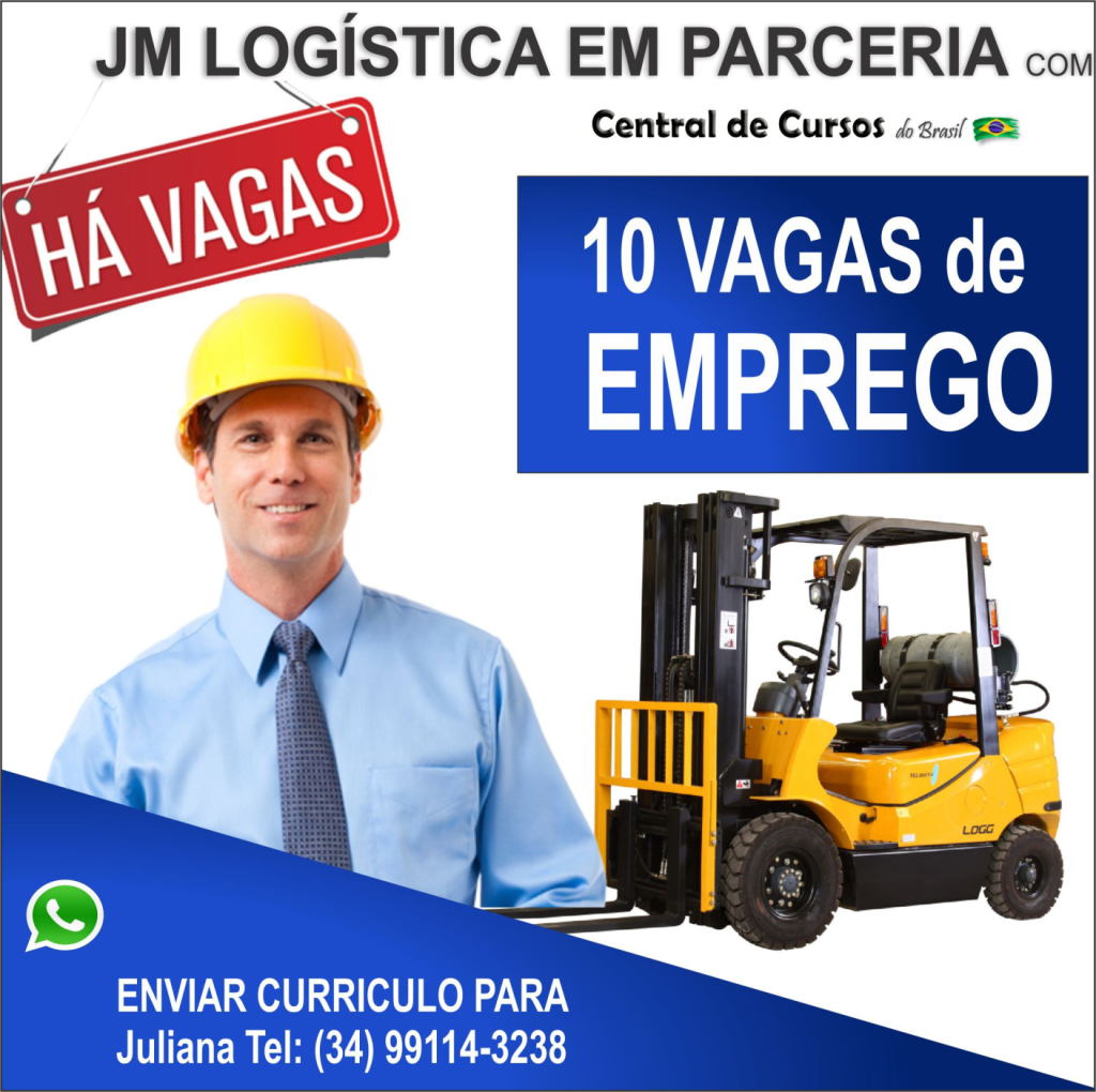 Oportunidade e vaga de emprego para empilhadeira em Uberlândia