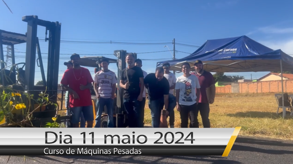 Curso CNH empilhadeira 11 de maio de 2024