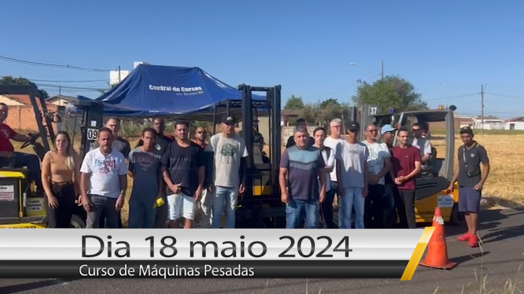 Curso CNH empilhadeira 18 de maio de 2024