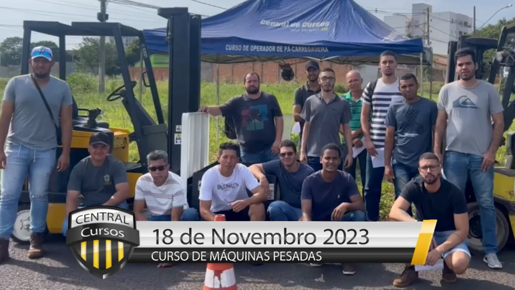 Curso Empilhadeira 18 de novembro de 2023