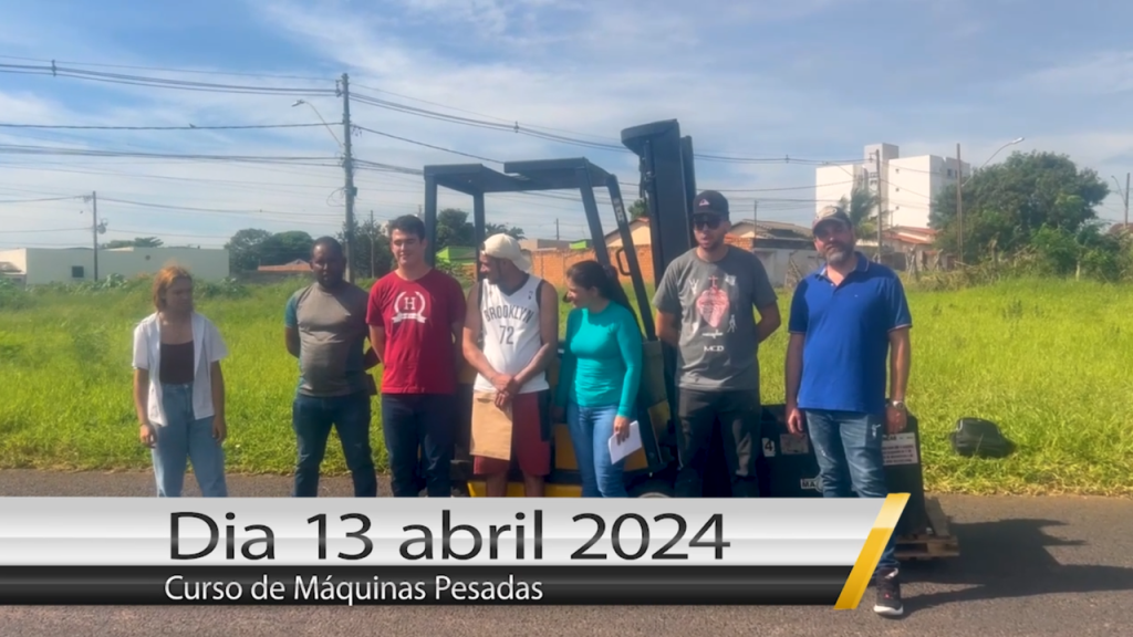 Curso de Empilhadeira dia 13 de abril de 2024