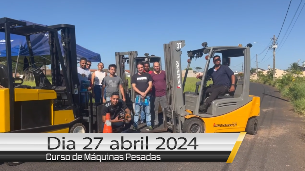 Curso de Empilhadeira dia 27 de abril de 2024