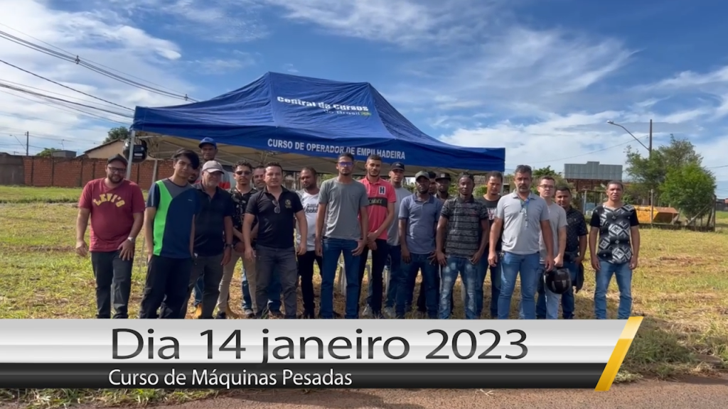 Curso de empilhadeira 14 de janeiro de 2023