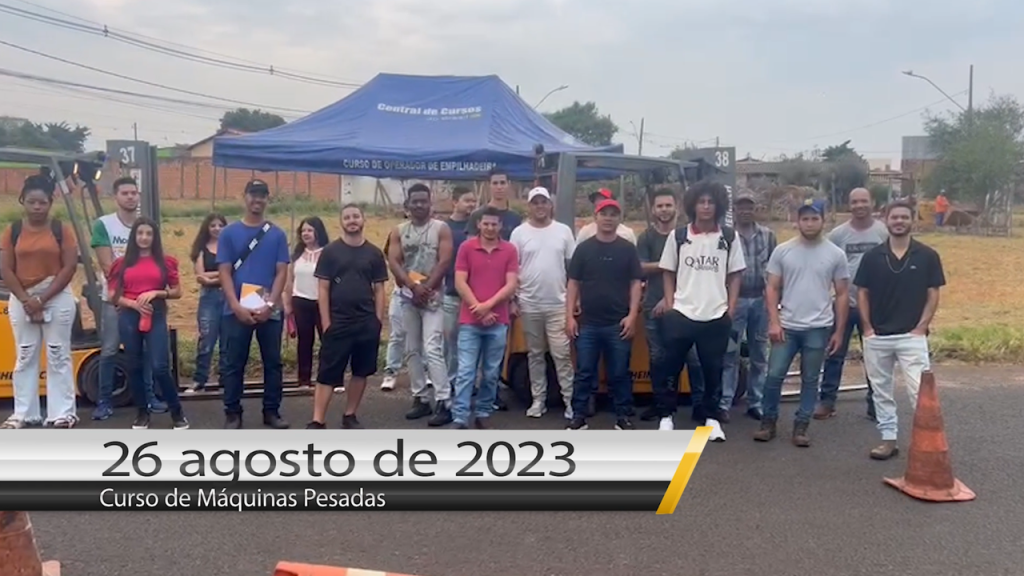 Curso de empilhadeira 26 de agosto de 2023