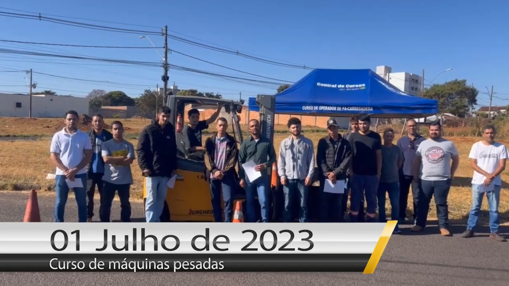 Curso de empilhadeira - Dia 01 de julho de 2023