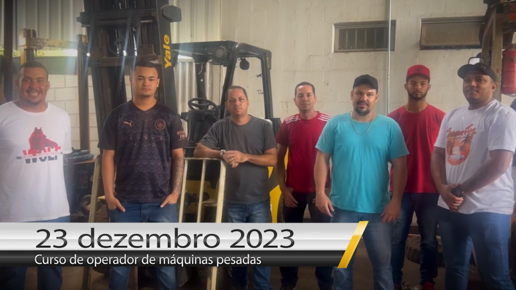 Curso de empilhadeira - Dia 23 de dezembro de 2023