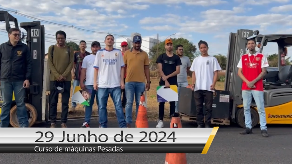 Curso de operador de empilhadeira dia 29 de junho de 2024