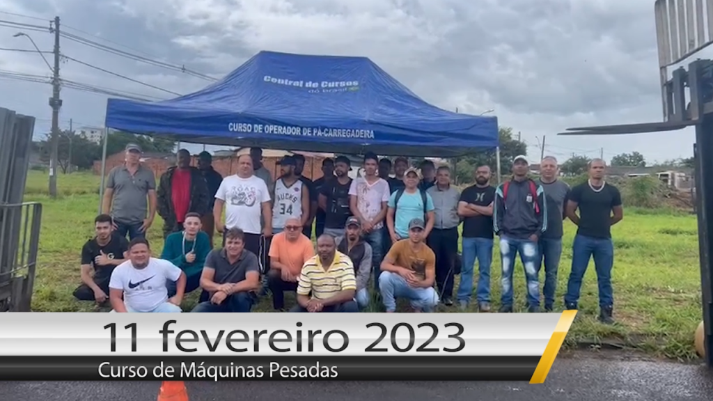 Empilhadeira curso 11 de fevereiro de 2023