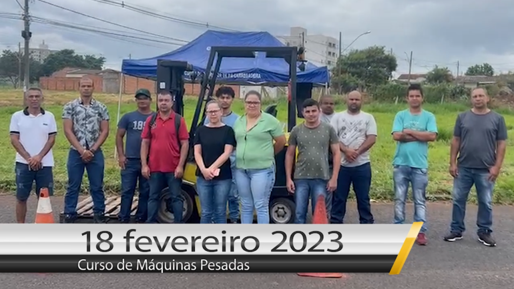 Empilhadeira curso 18 de fevereiro de 2023