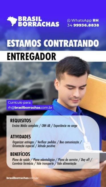 Emprego Uberlândia entregador