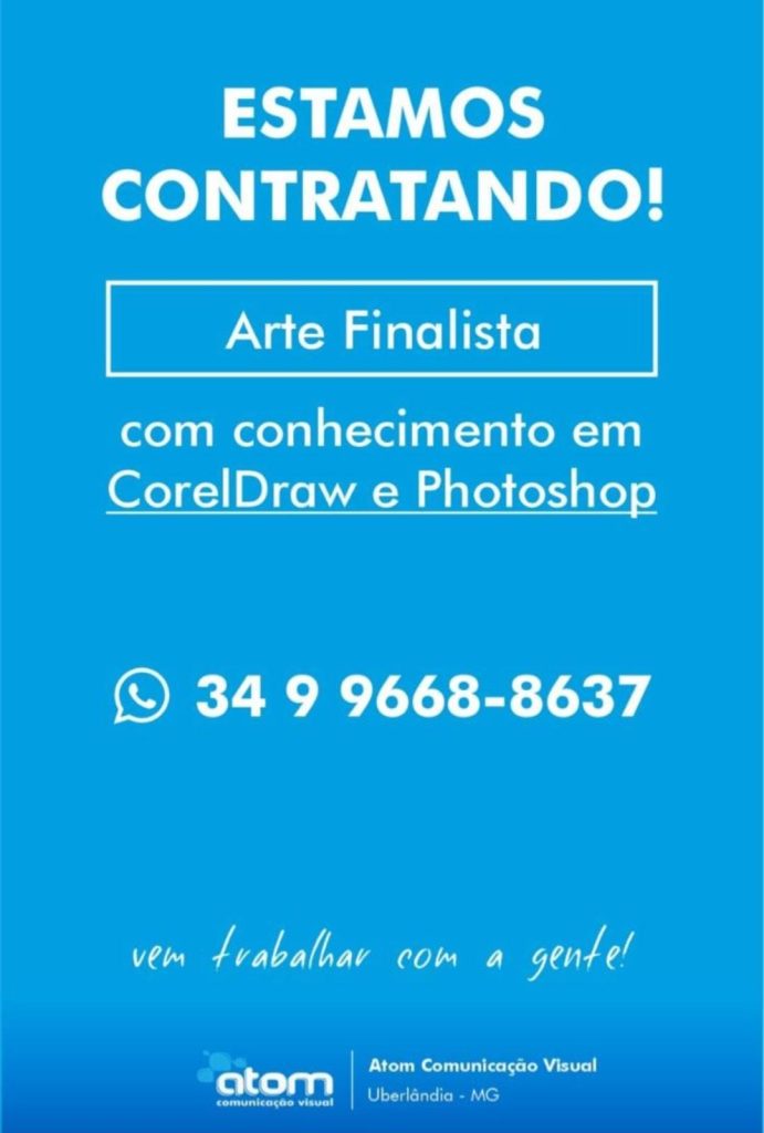 Emprego em Uberlândia Arte Finalista