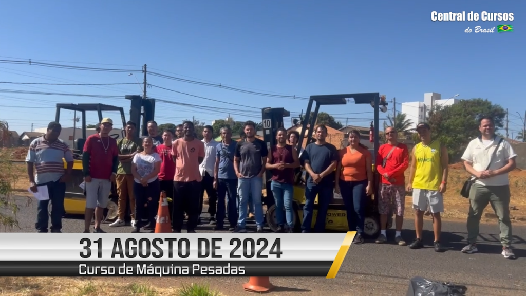 Curso de operador de empilhadeira - 31 de agosto