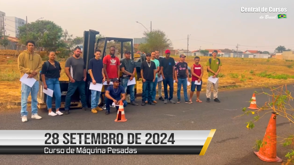 Dia 28 de setembro de 2024 - Curso de empilhadeira