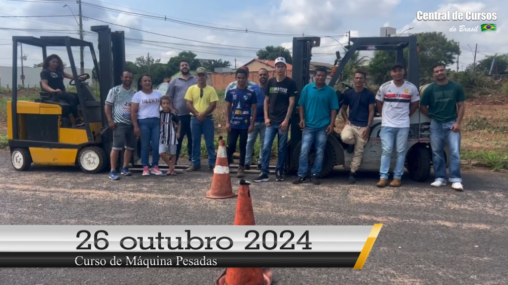 Curso de Empilhadeira - Dia 26 de outubro de 2024