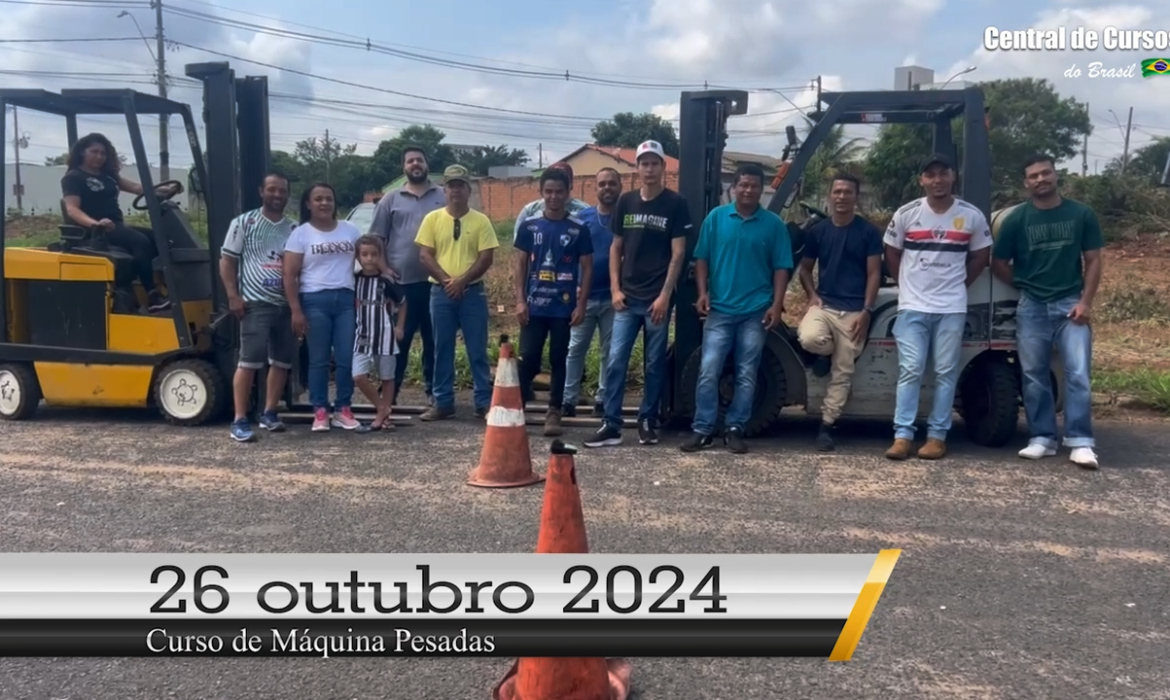 Curso de Empilhadeira - Dia 26 de outubro de 2024