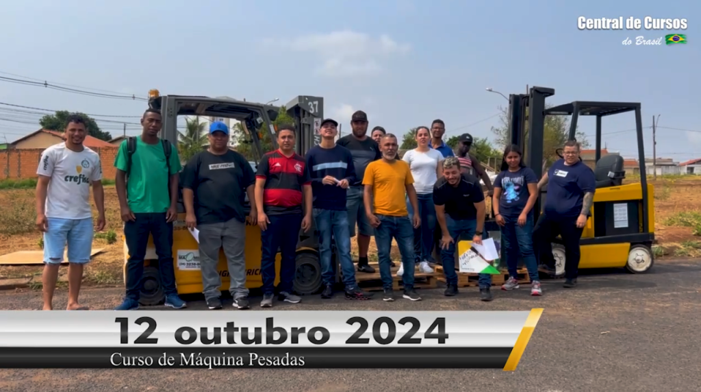 Curso de empilhadeira - Dia 12 de outubro de 2024