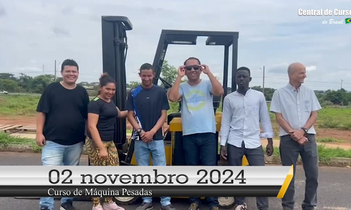 Curso de empilhadeira - Dia 02 de novembro de 2024