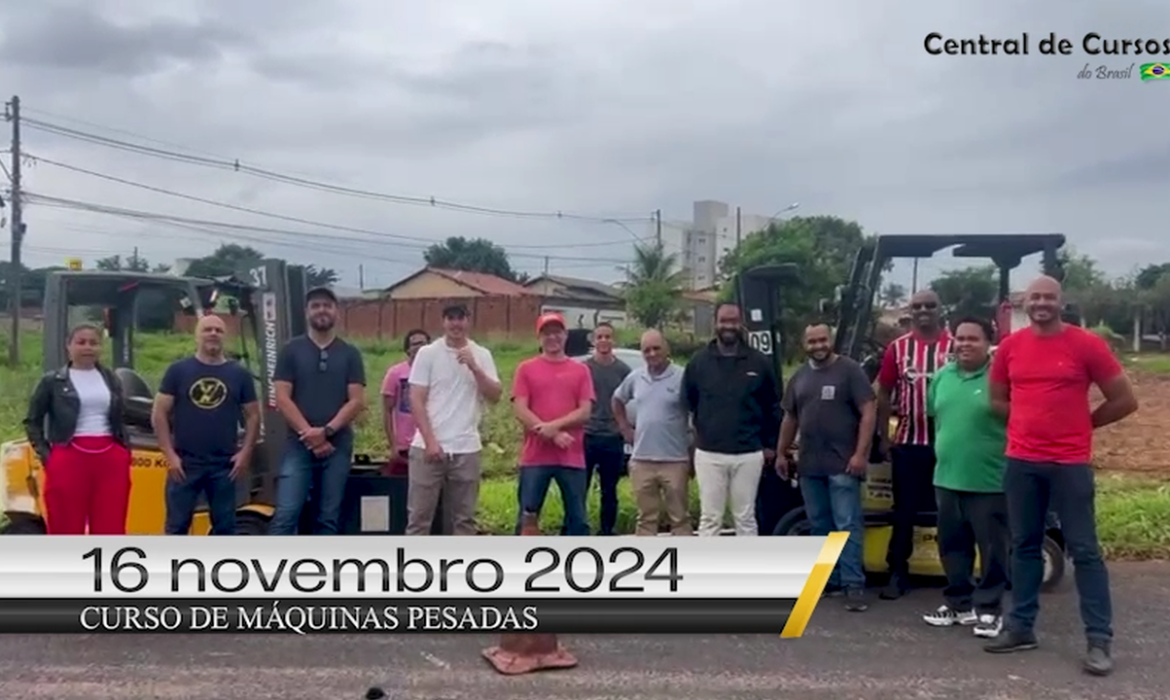 Curso de empilhadeira - Dia 16 de novembro de 2024