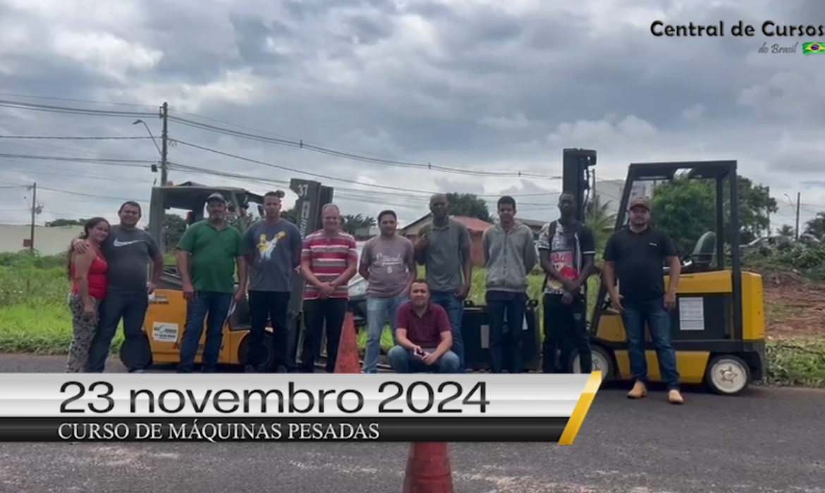 Curso de empilhadeira - Dia 23 de dezembro de 2024