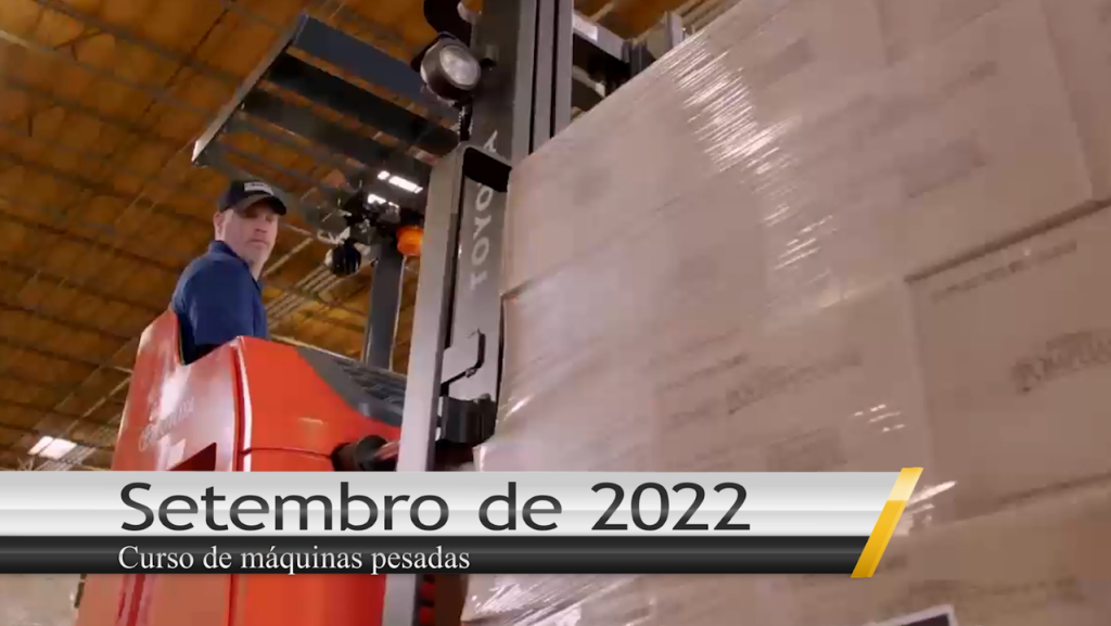 Curso de empilhadeira Setembro de 2022