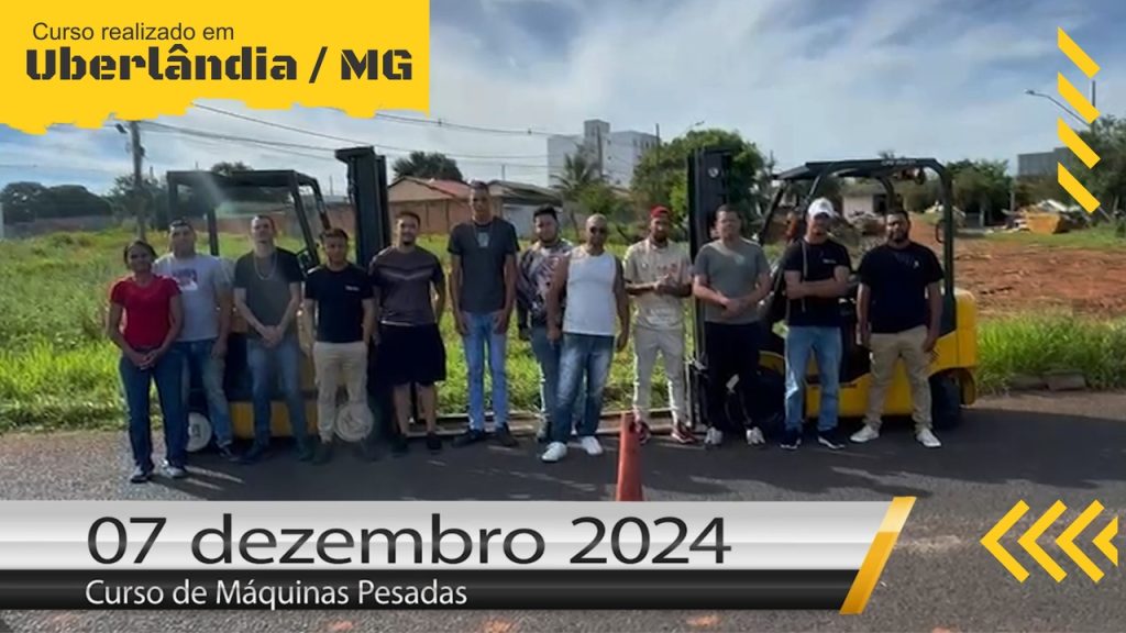 Curso de empilhadeira - Curso Dia 07 de dezembro de 2024