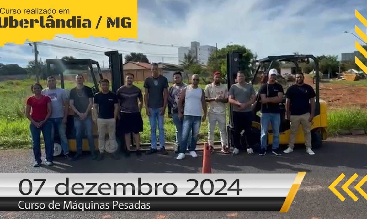 Curso de empilhadeira - Curso Dia 07 de dezembro de 2024