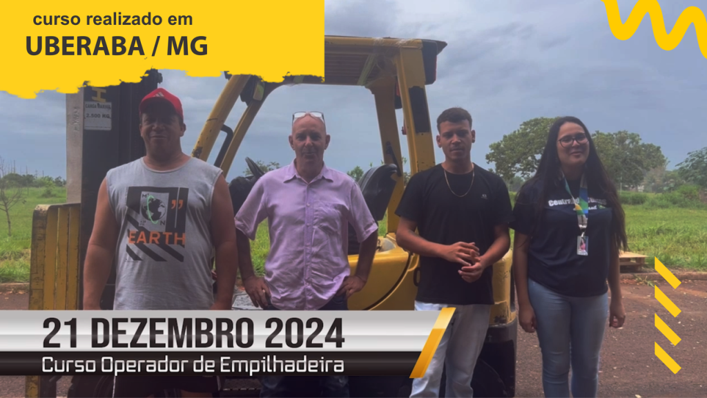 Curso de operador de empilhadeira em Uberaba