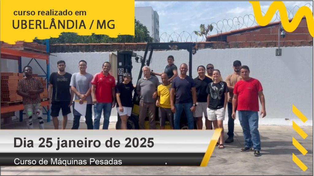 Curso de empilhadeira - Dia 25 de janeiro de 2025
