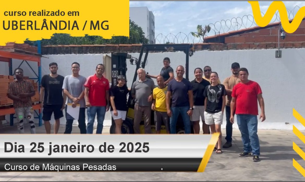 Curso de empilhadeira - Dia 25 de janeiro de 2025