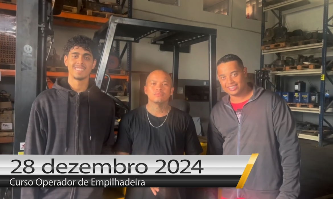 Curso de empilhadeira - Dia 28 de dezembro de 2024