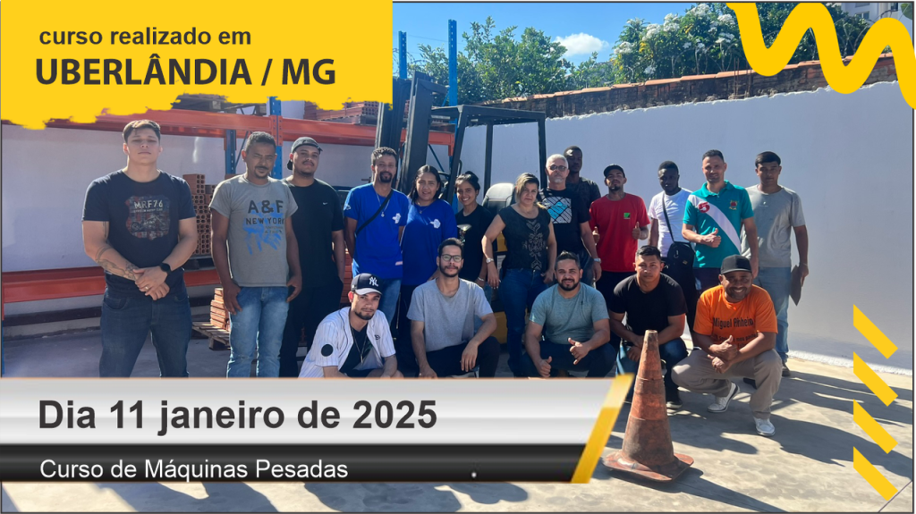 Curso de operador de empilhadeira.