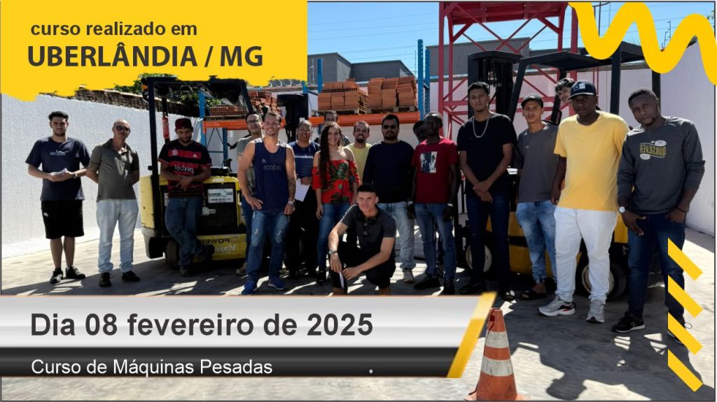 Curso de empilhadeira - Dai 08 de fevereiro de 2025