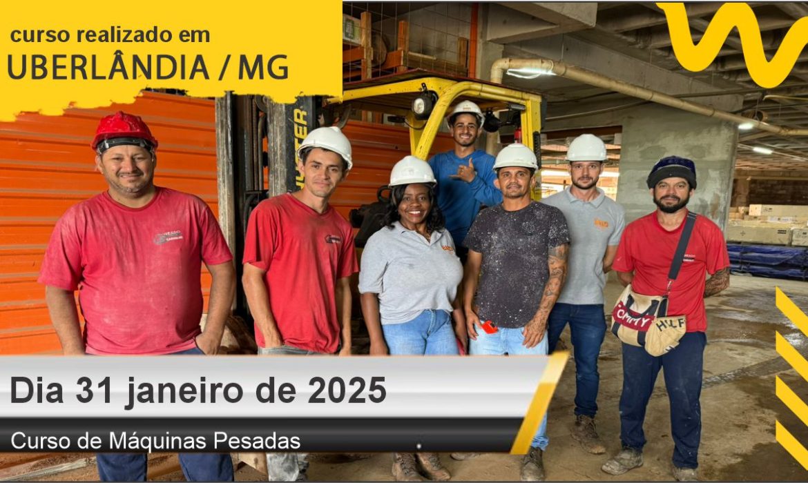 Curso de empilhadeira empresa Build Uberlândia