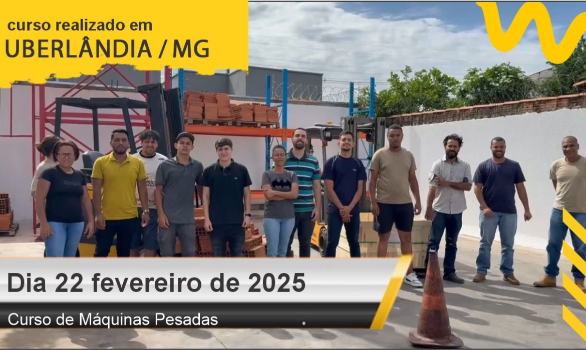 Curso de operador de empilhadeira - Dia 22 de fevereiro de 2025