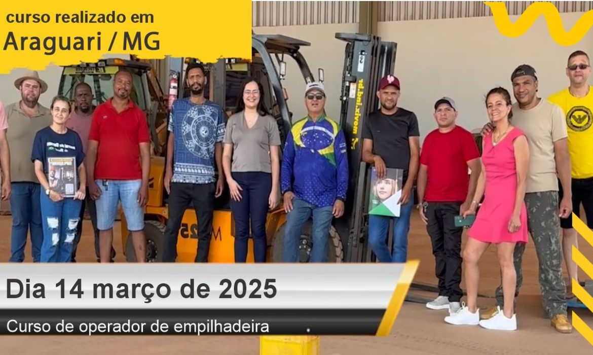Curso de operador de empilhadeira em Araguari