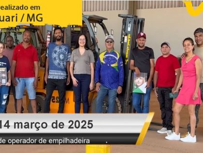 Curso de operador de empilhadeira em Araguari