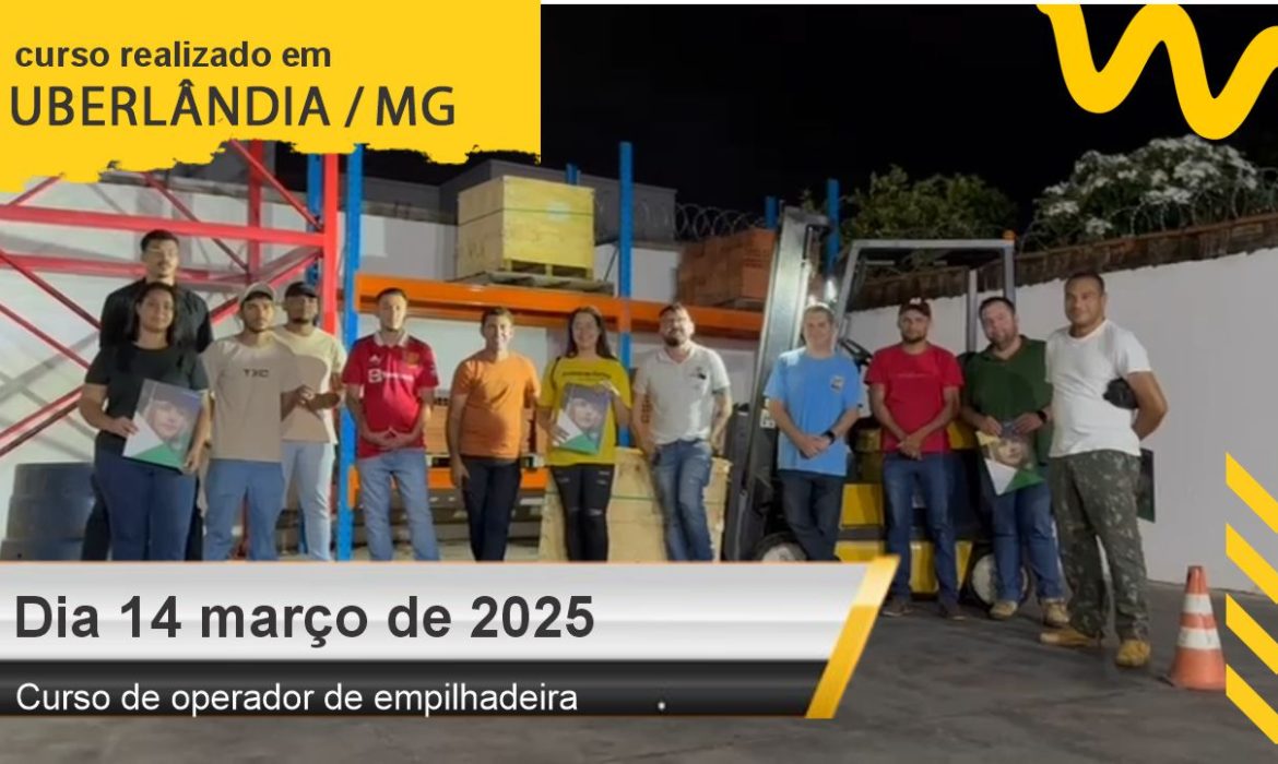 Curso de operador de empilhadeira me Uberlândia