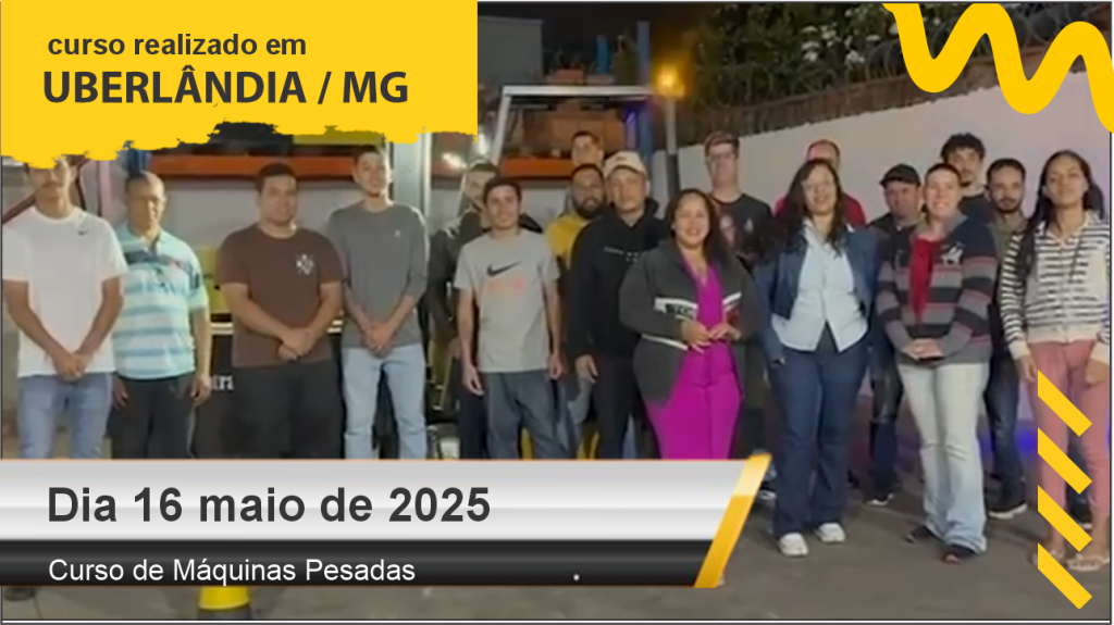 Curso de operador de empilhadeira - dia 16 de maio de 2025