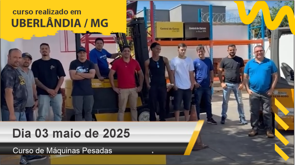 Curso de empilhadeira - Dia 03 de maio de 2025