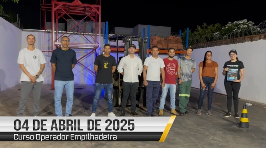 Curso de empilhadeira - 04 de abril de 2026