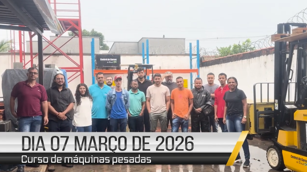 Curso de empilhadeira - 07 de março de 2026
