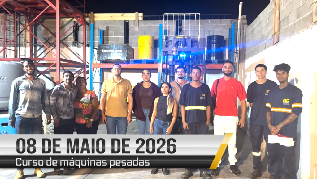 Curso de empilhadeira - 08 de maio de 2026