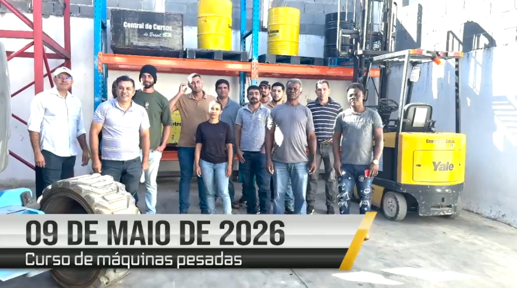 Curso de empilhadeira - 09 de maio de 2026