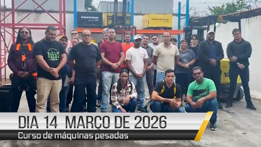 Curso de empilhadeira - 14 de março de 2026
