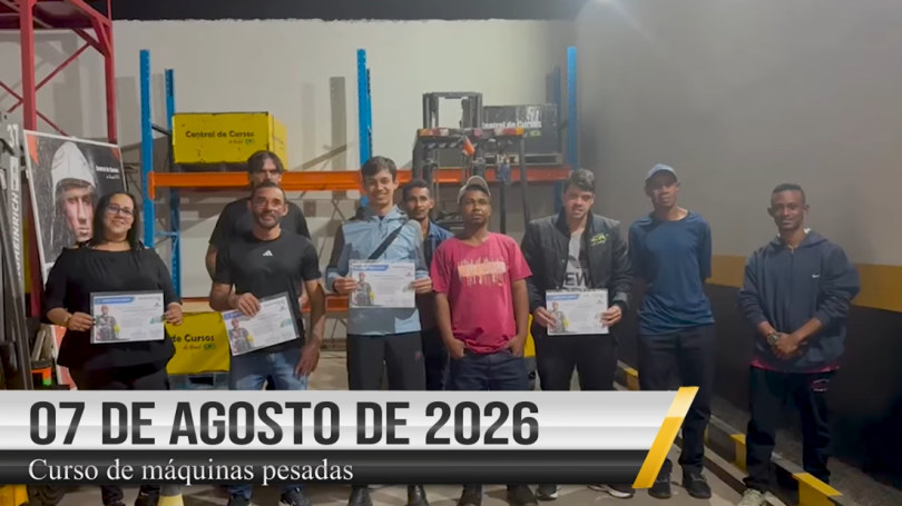 Curso de empilhadeira - 07 de agosto de 2026 - curso de operador de empilhadeira em Uberlândia