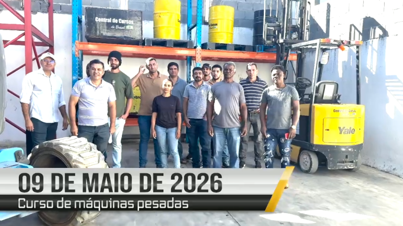 Curso de empilhadeira - 09 de maio de 2026