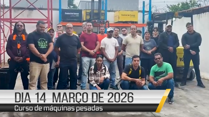 Curso de empilhadeira - 14 de março de 2026