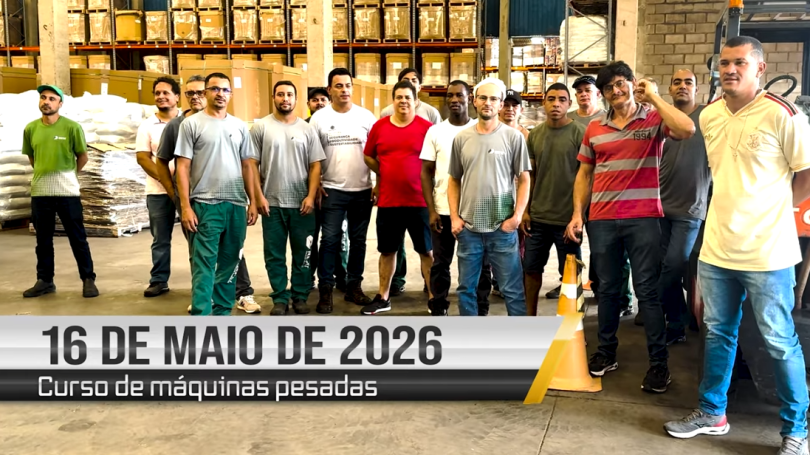 Curso de empilhadeira - 16 de maio de 2026 - curso de operador de empilhadeira em Uberlândia