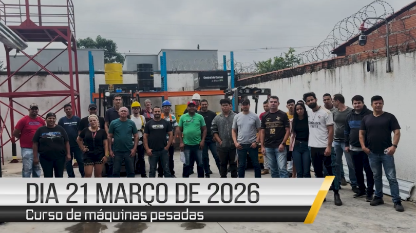 Curso de empilhadeira - 21 de março de 2026